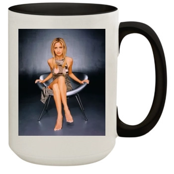 Sarah Michelle Gellar 15oz Colored Inner & Handle Mug