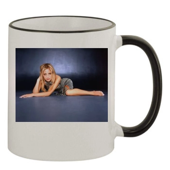 Sarah Michelle Gellar 11oz Colored Rim & Handle Mug