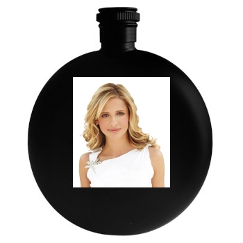 Sarah Michelle Gellar Round Flask