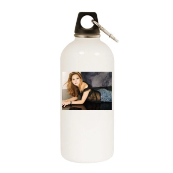 Sarah Michelle Gellar White Water Bottle With Carabiner