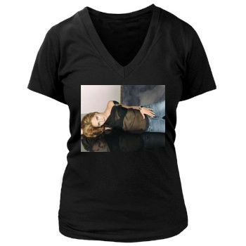 Sarah Michelle Gellar Women's Deep V-Neck TShirt