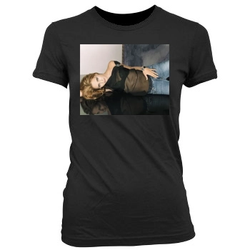 Sarah Michelle Gellar Women's Junior Cut Crewneck T-Shirt