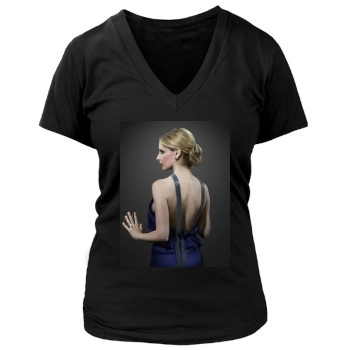 Sarah Michelle Gellar Women's Deep V-Neck TShirt