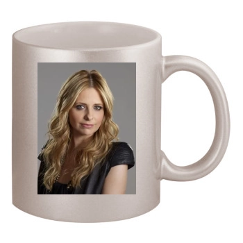 Sarah Michelle Gellar 11oz Metallic Silver Mug