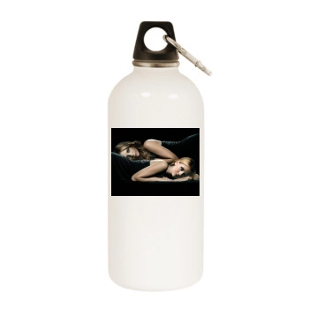 Sarah Michelle Gellar White Water Bottle With Carabiner