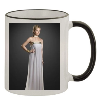 Sarah Michelle Gellar 11oz Colored Rim & Handle Mug