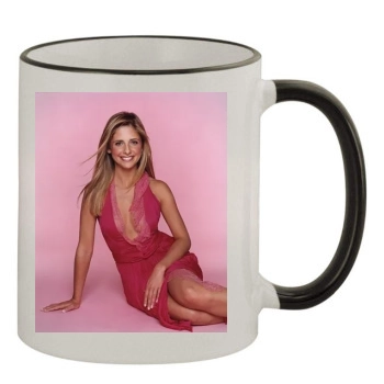 Sarah Michelle Gellar 11oz Colored Rim & Handle Mug