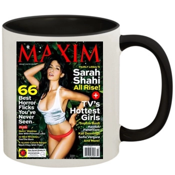 Sarah Shahi 11oz Colored Inner & Handle Mug