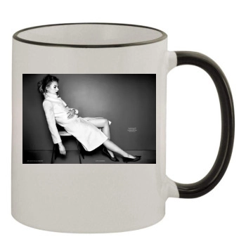 Scarlett Johansson 11oz Colored Rim & Handle Mug