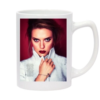 Scarlett Johansson 14oz White Statesman Mug