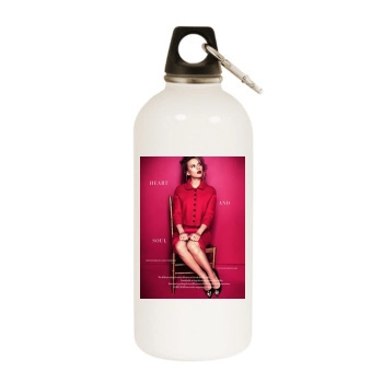 Scarlett Johansson White Water Bottle With Carabiner