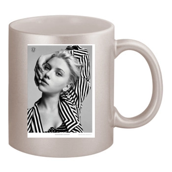 Scarlett Johansson 11oz Metallic Silver Mug