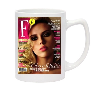 Scarlett Johansson 14oz White Statesman Mug