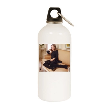 Scarlett Johansson White Water Bottle With Carabiner