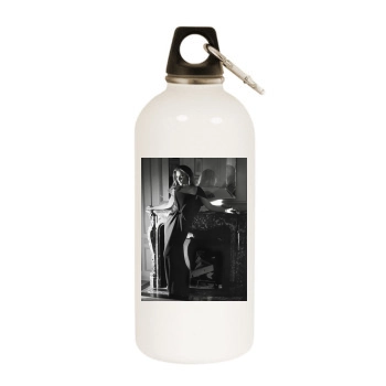 Scarlett Johansson White Water Bottle With Carabiner