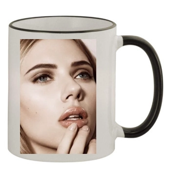 Scarlett Johansson 11oz Colored Rim & Handle Mug