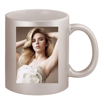 Scarlett Johansson 11oz Metallic Silver Mug