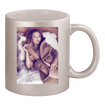 Scarlett Johansson 11oz Metallic Silver Mug