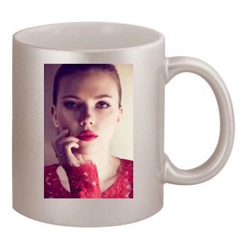 Scarlett Johansson 11oz Metallic Silver Mug