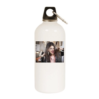 Selena Gomez White Water Bottle With Carabiner