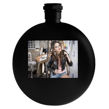 Selena Gomez Round Flask