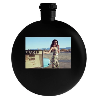 Selena Gomez Round Flask