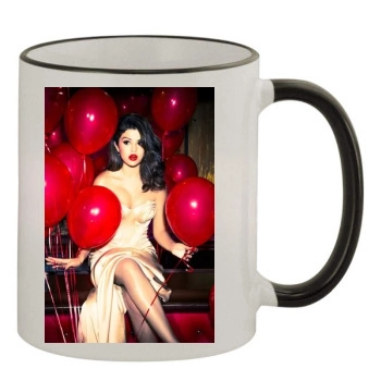 Selena Gomez 11oz Colored Rim & Handle Mug