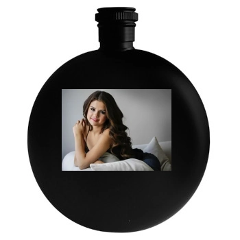 Selena Gomez Round Flask