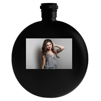 Selena Gomez Round Flask