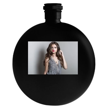 Selena Gomez Round Flask