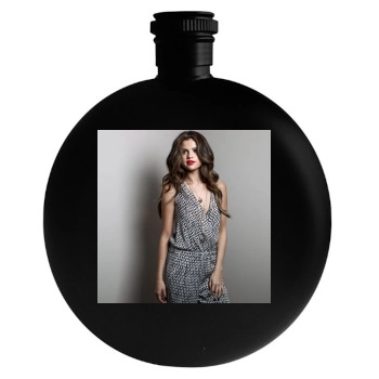 Selena Gomez Round Flask