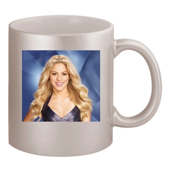 Shakira 11oz Metallic Silver Mug