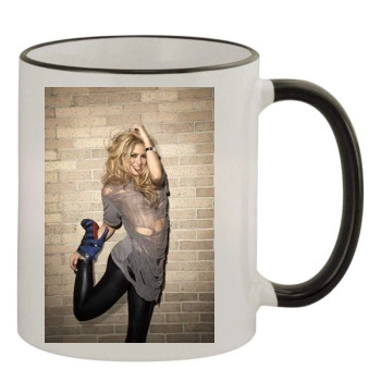 Shakira 11oz Colored Rim & Handle Mug