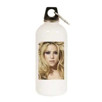 Shakira White Water Bottle With Carabiner