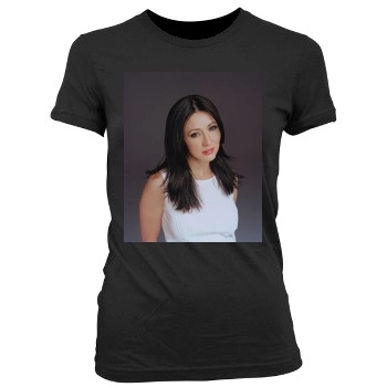 Shannen Doherty Women's Junior Cut Crewneck T-Shirt