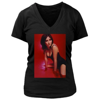 Shannen Doherty Women's Deep V-Neck TShirt