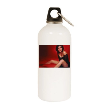 Shannen Doherty White Water Bottle With Carabiner