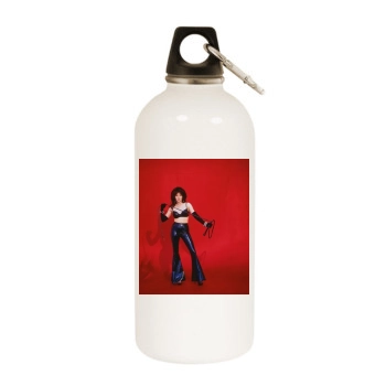 Shannen Doherty White Water Bottle With Carabiner