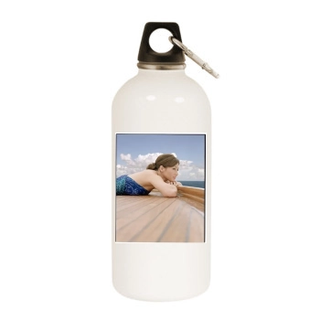 Shannen Doherty White Water Bottle With Carabiner