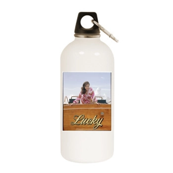 Shannen Doherty White Water Bottle With Carabiner