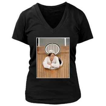 Shannen Doherty Women's Deep V-Neck TShirt