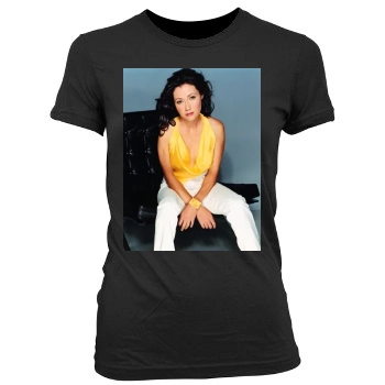 Shannen Doherty Women's Junior Cut Crewneck T-Shirt