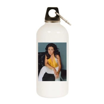 Shannen Doherty White Water Bottle With Carabiner