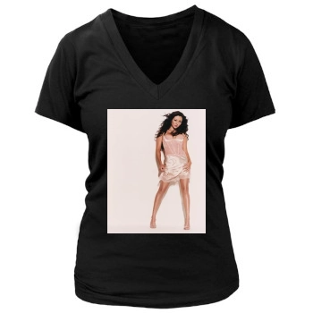 Shannen Doherty Women's Deep V-Neck TShirt