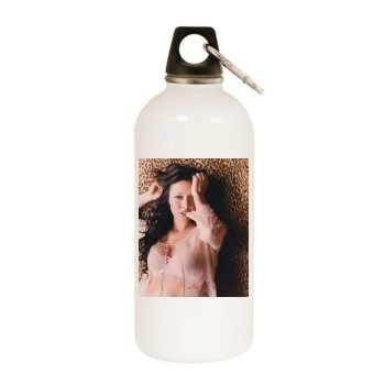 Shannen Doherty White Water Bottle With Carabiner