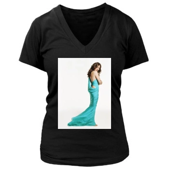 Shannen Doherty Women's Deep V-Neck TShirt