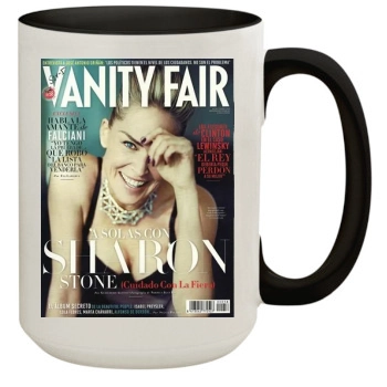 Sharon Stone 15oz Colored Inner & Handle Mug