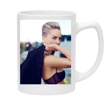 Sharon Stone 14oz White Statesman Mug