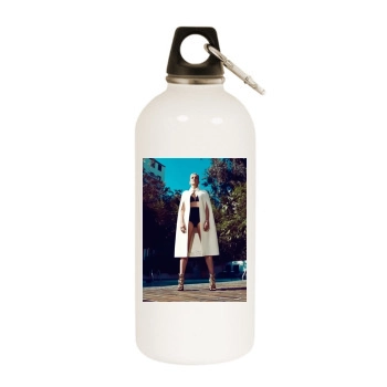 Sharon Stone White Water Bottle With Carabiner