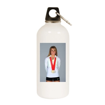 Shawn Johnson White Water Bottle With Carabiner